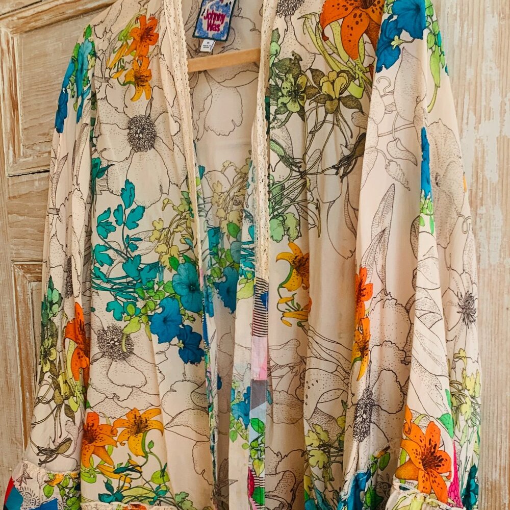 Johnny Was Floral Kimono Blouse